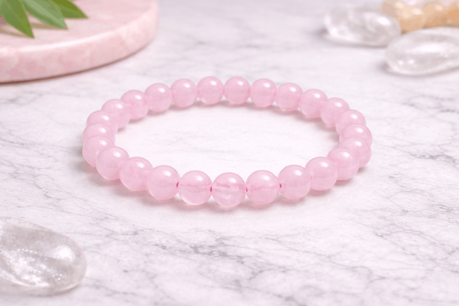Rose Quartz Bracelet - To Enhance Beauty & Ideal Body Shape