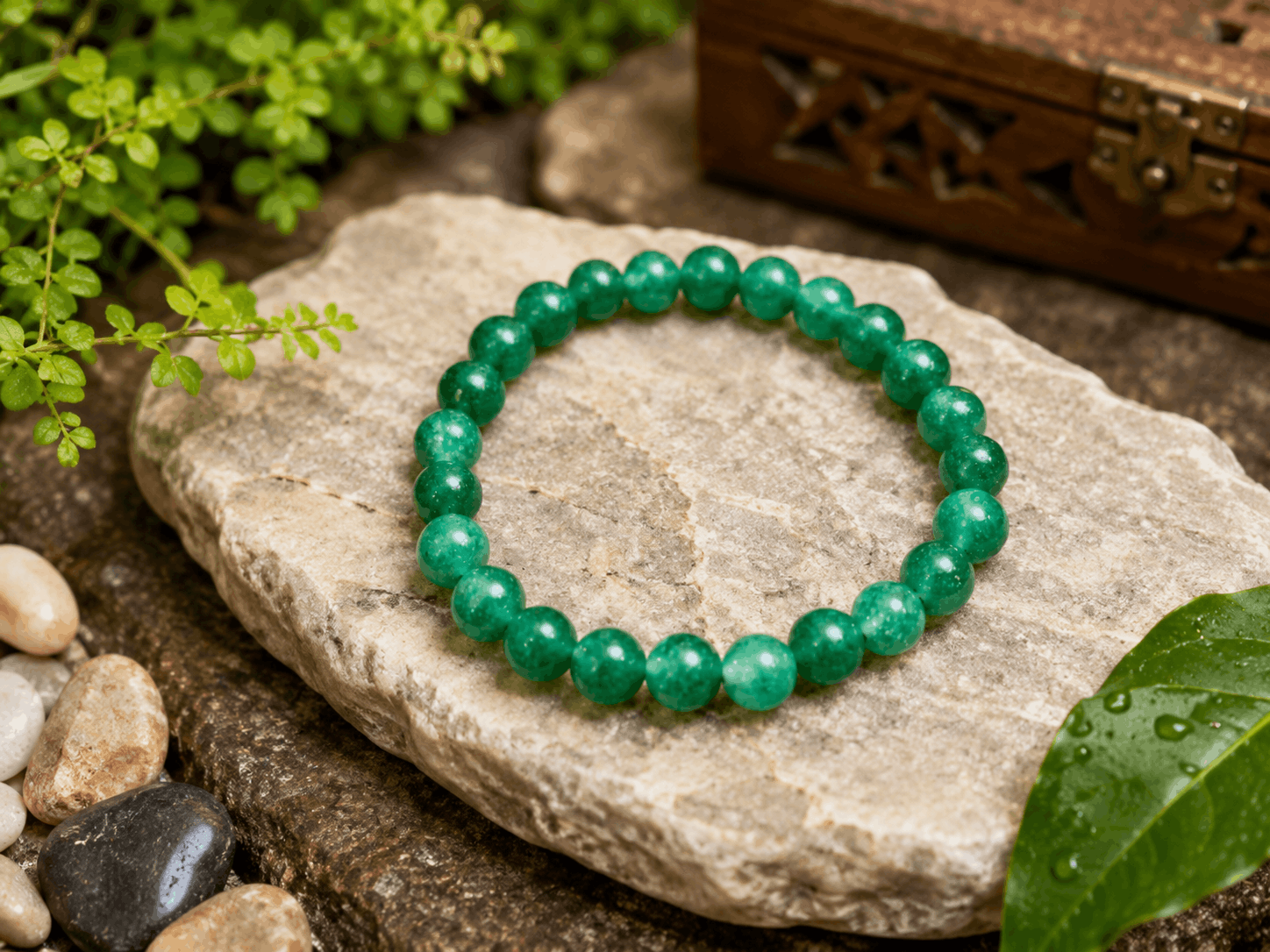 Green Jade Bracelet - For Academic Success & Career Opportunities - Image 4